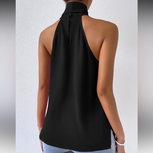 Elegant Baby Blue  Halter Top - Picture 12 of 16